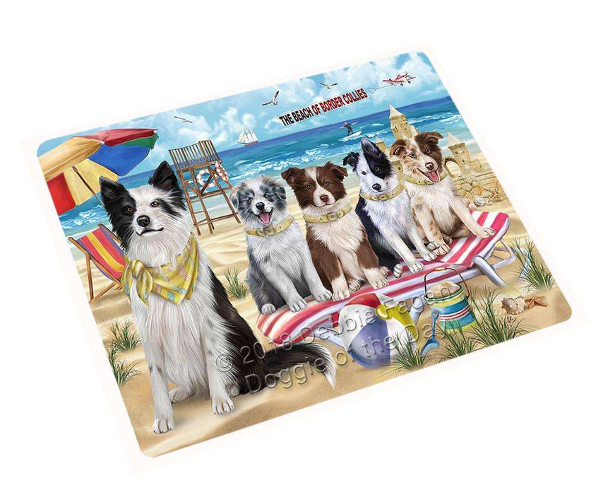 Pet Friendly Beach Border Collies Dog Magnet Mini (3.5" x 2") MAG49560