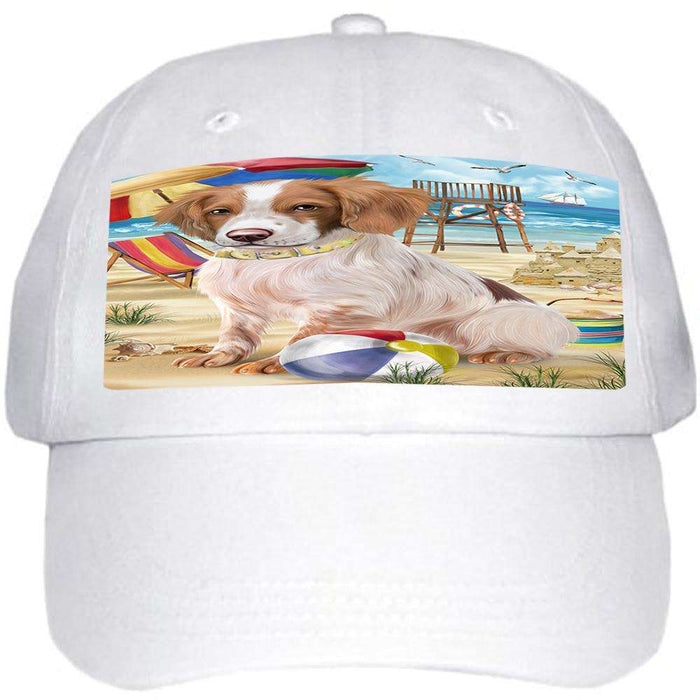 Pet Friendly Beach Brittany Spaniel Dog  Ball Hat Cap HAT53754