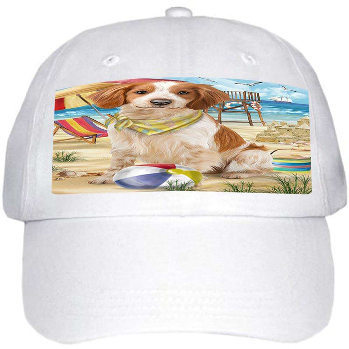 Pet Friendly Beach Brittany Spaniel Dog  Ball Hat Cap HAT53760