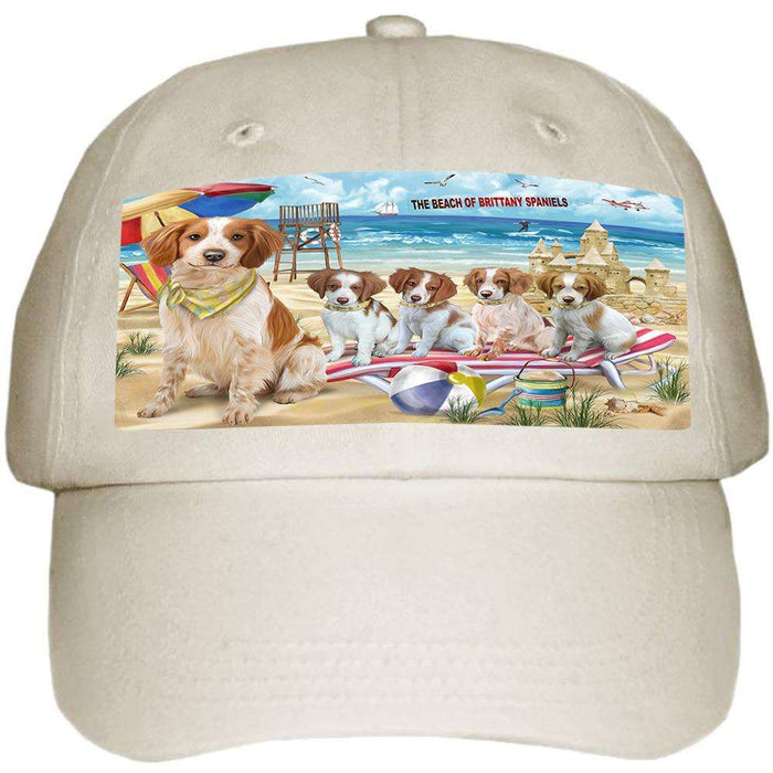 Pet Friendly Beach Brittany Spaniels Dog  Ball Hat Cap HAT53745