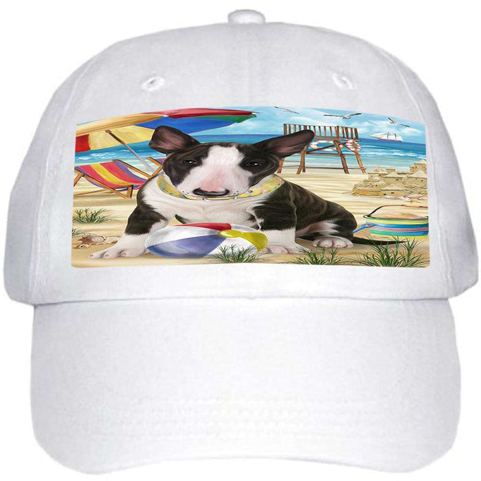 Pet Friendly Beach Bull Terrier Dog  Ball Hat Cap HAT53769