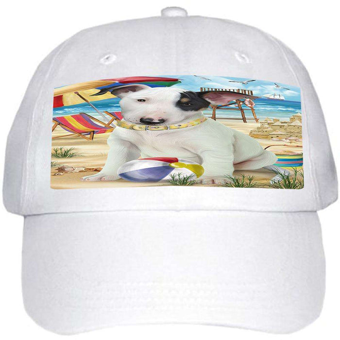 Pet Friendly Beach Bull Terrier Dog  Ball Hat Cap HAT53772