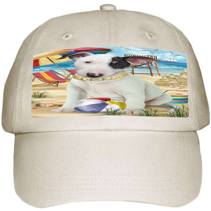 Pet Friendly Beach Bull Terrier Dog  Ball Hat Cap HAT53772