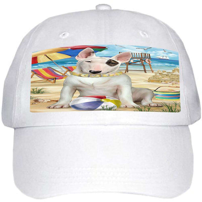 Pet Friendly Beach Bull Terrier Dog  Ball Hat Cap HAT53775