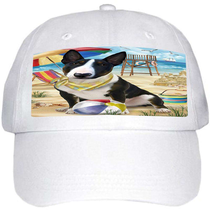 Pet Friendly Beach Bull Terrier Dog  Ball Hat Cap HAT53778
