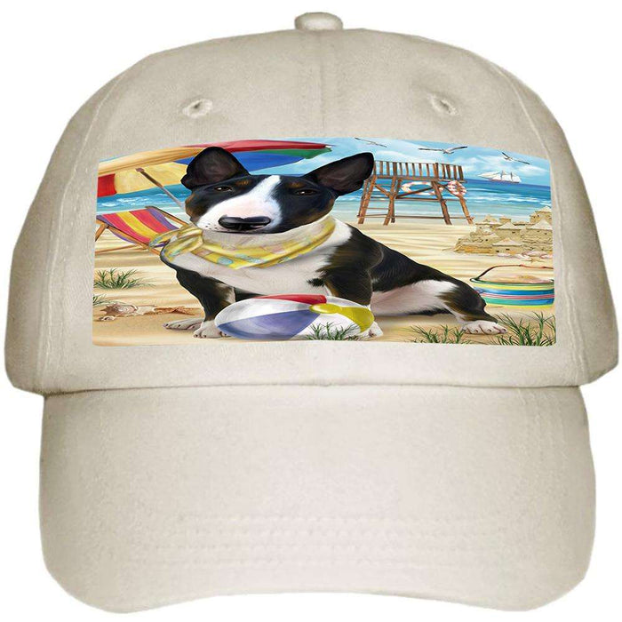 Pet Friendly Beach Bull Terrier Dog  Ball Hat Cap HAT53778