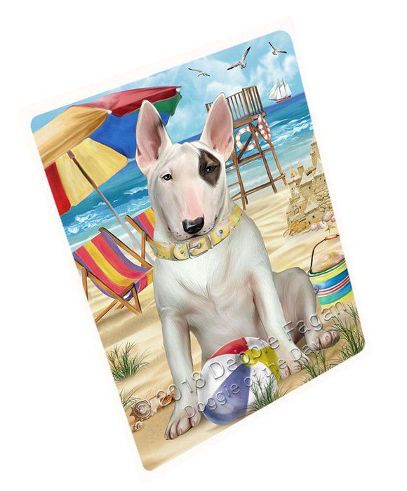 Pet Friendly Beach Bull Terrier Dog Cutting Board C53910