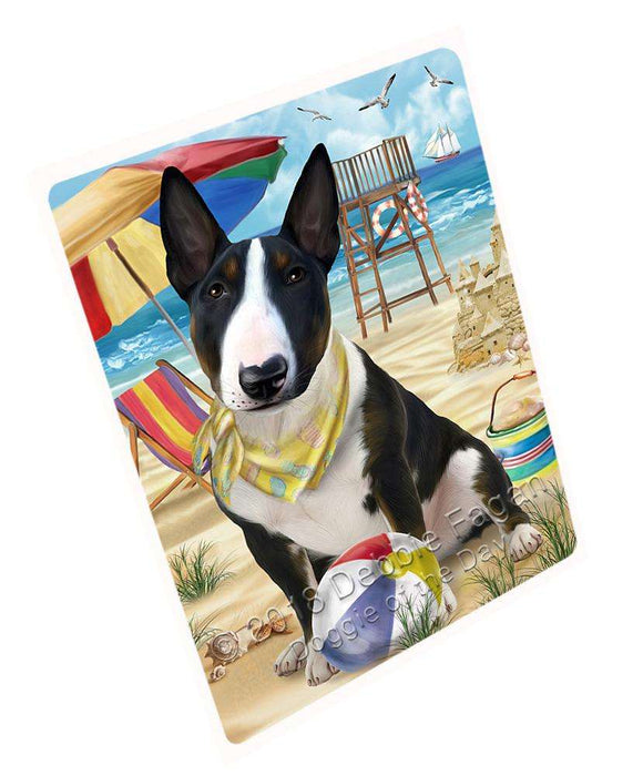 Pet Friendly Beach Bull Terrier Dog Cutting Board C53913
