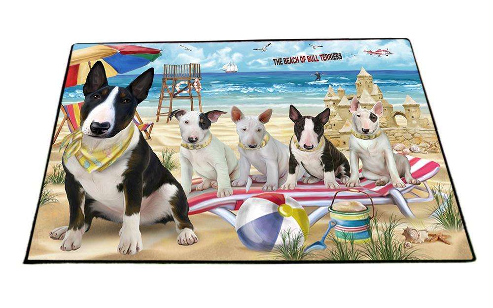 Pet Friendly Beach Bull Terriers Dog  Floormat FLMS50244