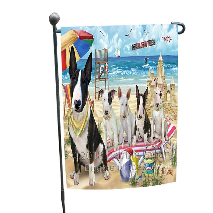 Pet Friendly Beach Bull Terriers Dog Garden Flag GFLG49839