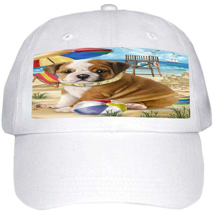 Pet Friendly Beach Bulldog Ball Hat Cap HAT49608