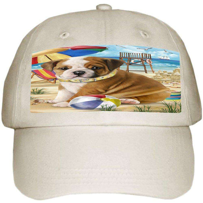 Pet Friendly Beach Bulldog Ball Hat Cap HAT49608