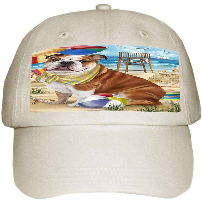 Pet Friendly Beach Bulldog Ball Hat Cap HAT49617