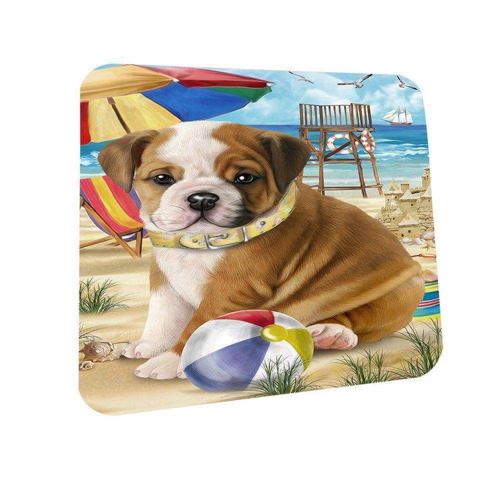 Pet Friendly Beach Bulldog Coasters Set of 4 CST48584