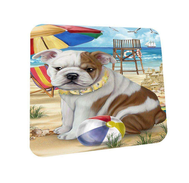 Pet Friendly Beach Bulldog Coasters Set of 4 CST48585