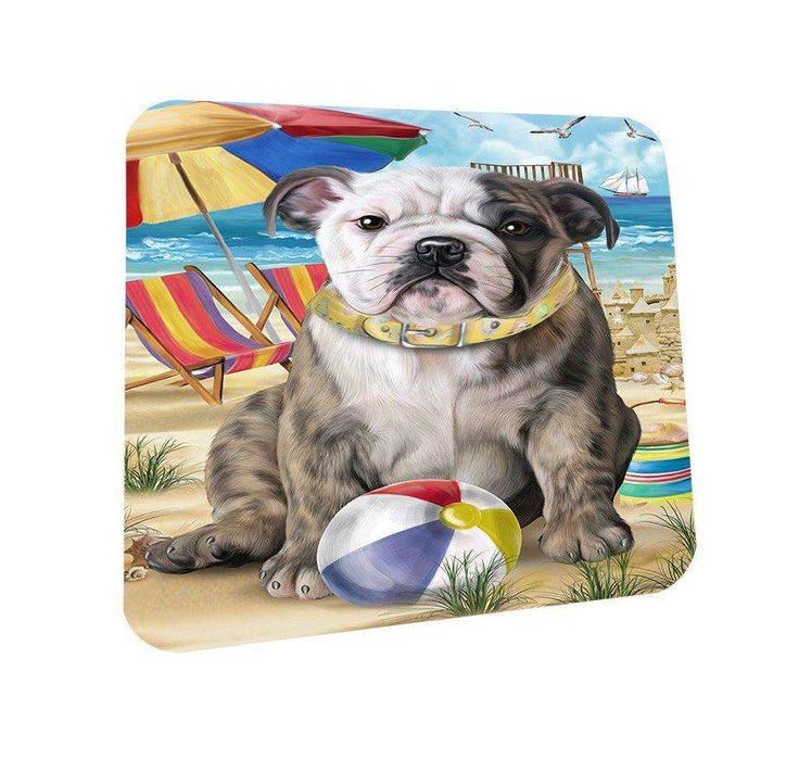 Pet Friendly Beach Bulldog Coasters Set of 4 CST48586