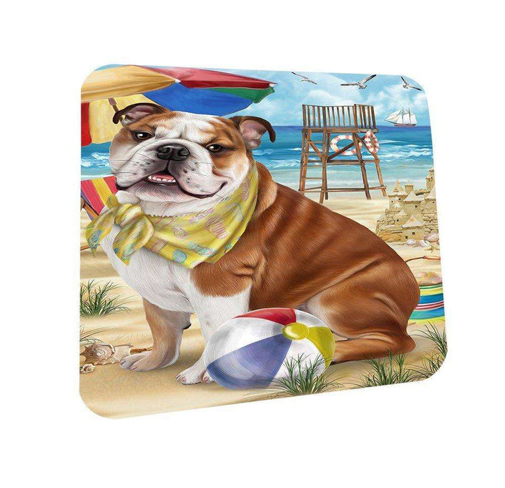 Pet Friendly Beach Bulldog Coasters Set of 4 CST48587