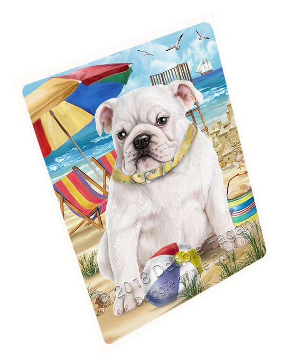 Pet Friendly Beach Bulldog Magnet Mini (3.5" x 2") MAG49566