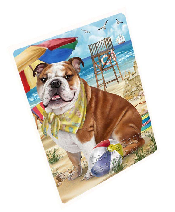 Pet Friendly Beach Bulldog Magnet Mini (3.5" x 2") MAG49578