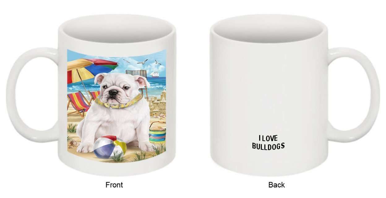 Pet Friendly Beach Bulldog Mug MUG48437