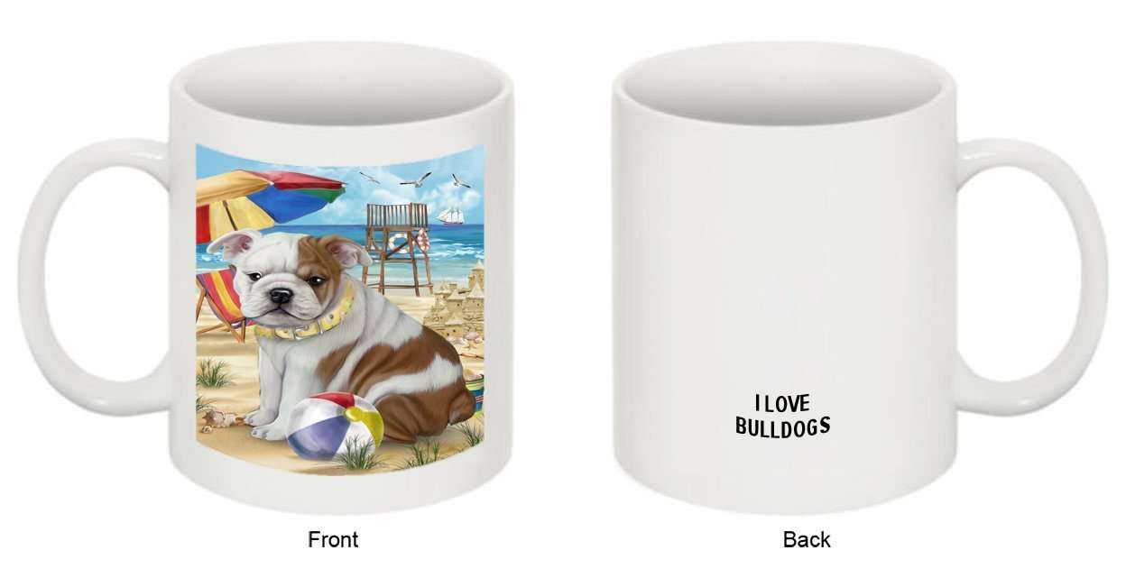 Pet Friendly Beach Bulldog Mug MUG48438