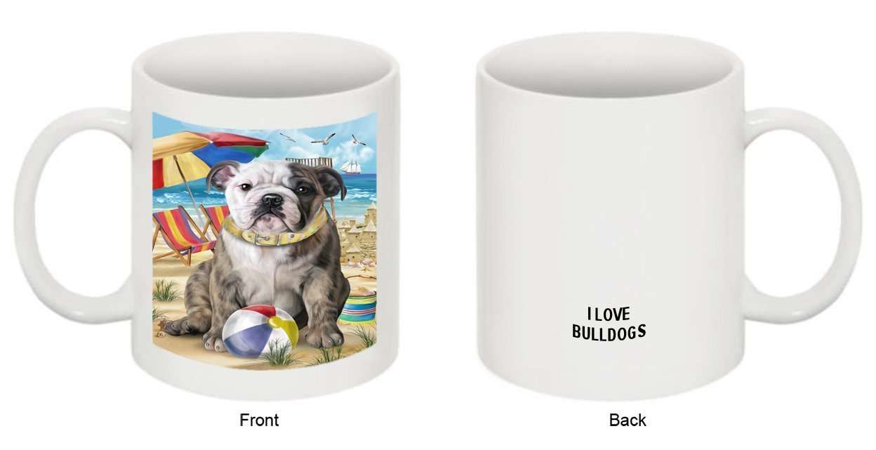 Pet Friendly Beach Bulldog Mug MUG48439