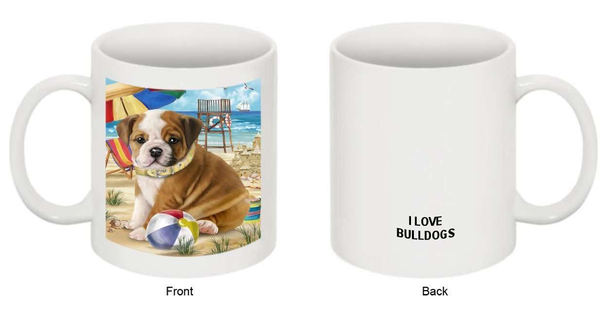 Pet Friendly Beach Bulldog Mug MUG48441