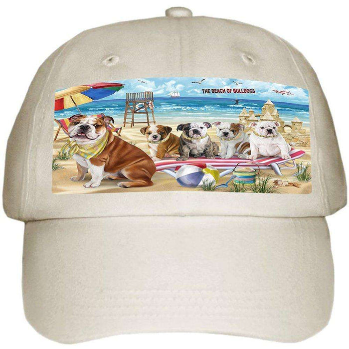 Pet Friendly Beach Bulldogs Ball Hat Cap HAT49602