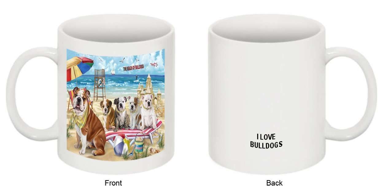 Pet Friendly Beach Bulldogs Mug MUG48436