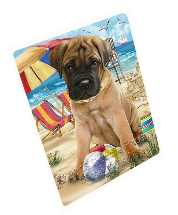 Pet Friendly Beach Bullmastiff Dog Cutting Board C53919