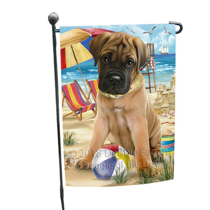 Pet Friendly Beach Bullmastiff Dog Garden Flag GFLG49846