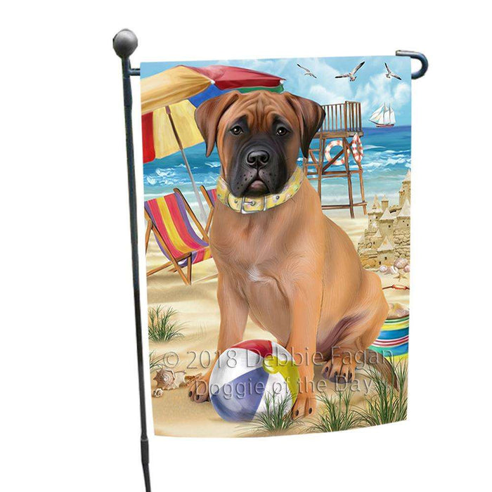 Pet Friendly Beach Bullmastiff Dog Garden Flag GFLG49847