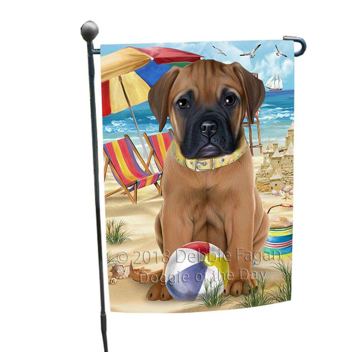 Pet Friendly Beach Bullmastiff Dog Garden Flag GFLG49848