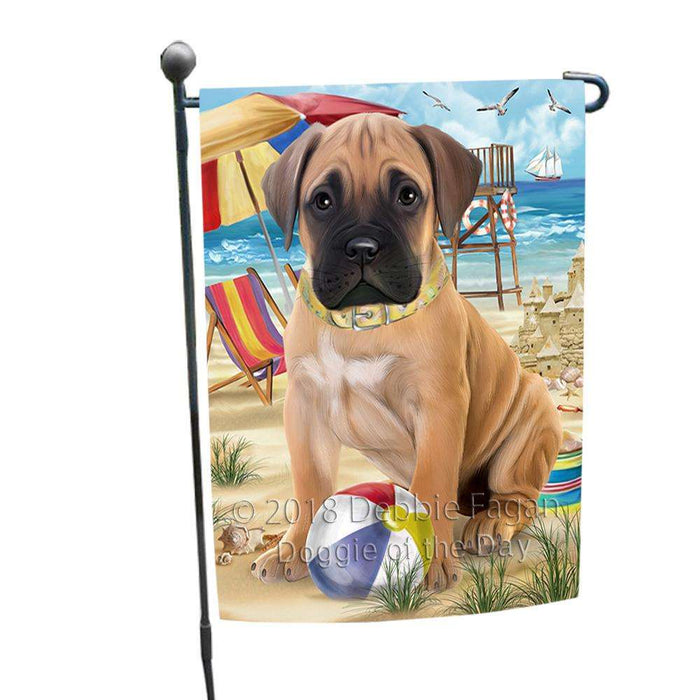 Pet Friendly Beach Bullmastiff Dog Garden Flag GFLG49849