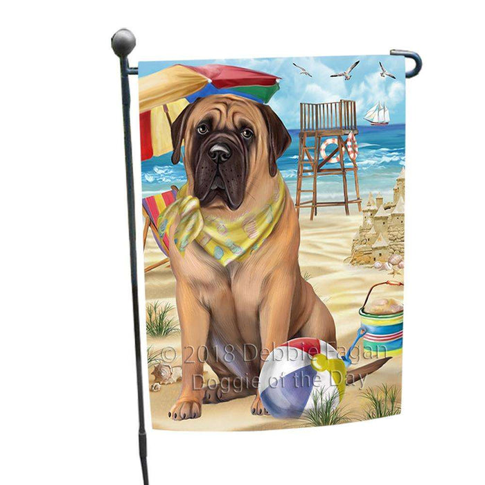 Pet Friendly Beach Bullmastiff Dog Garden Flag GFLG49850