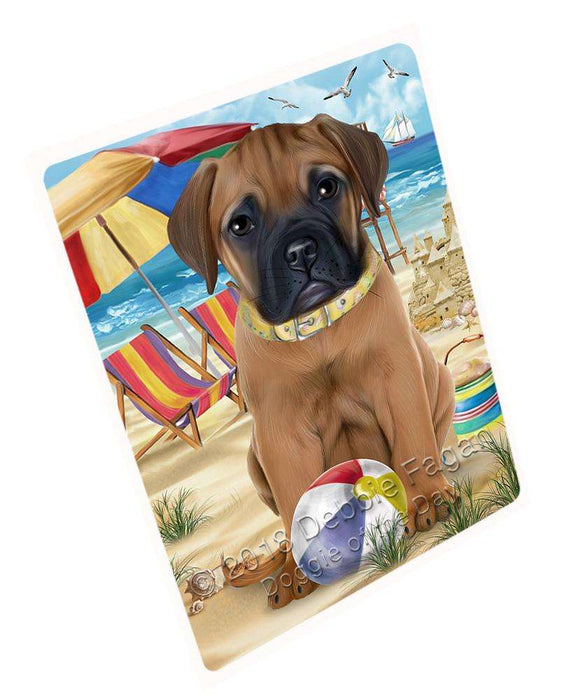 Pet Friendly Beach Bullmastiff Dog Magnet Mini (3.5" x 2") MAG53925