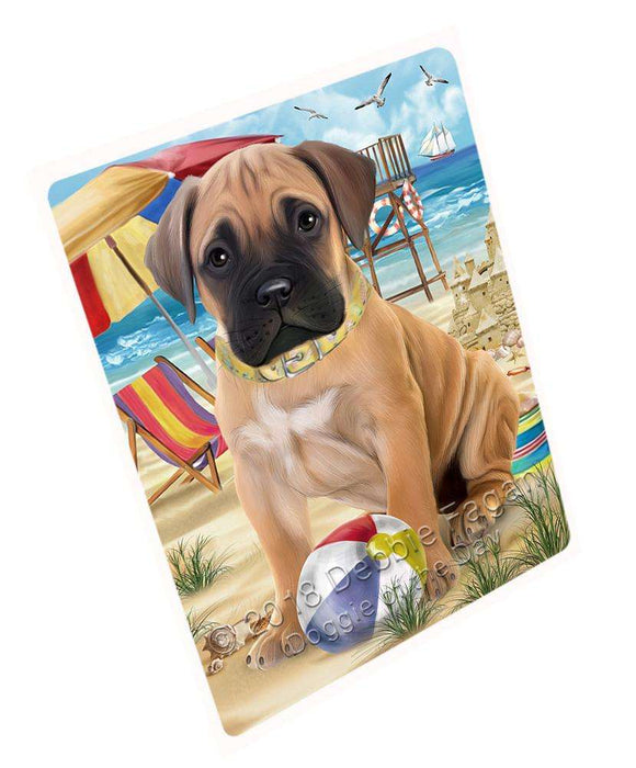 Pet Friendly Beach Bullmastiff Dog Magnet Mini (3.5" x 2") MAG53928