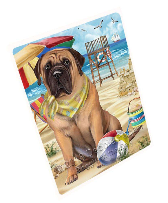 Pet Friendly Beach Bullmastiff Dog Magnet Mini (3.5" x 2") MAG53931