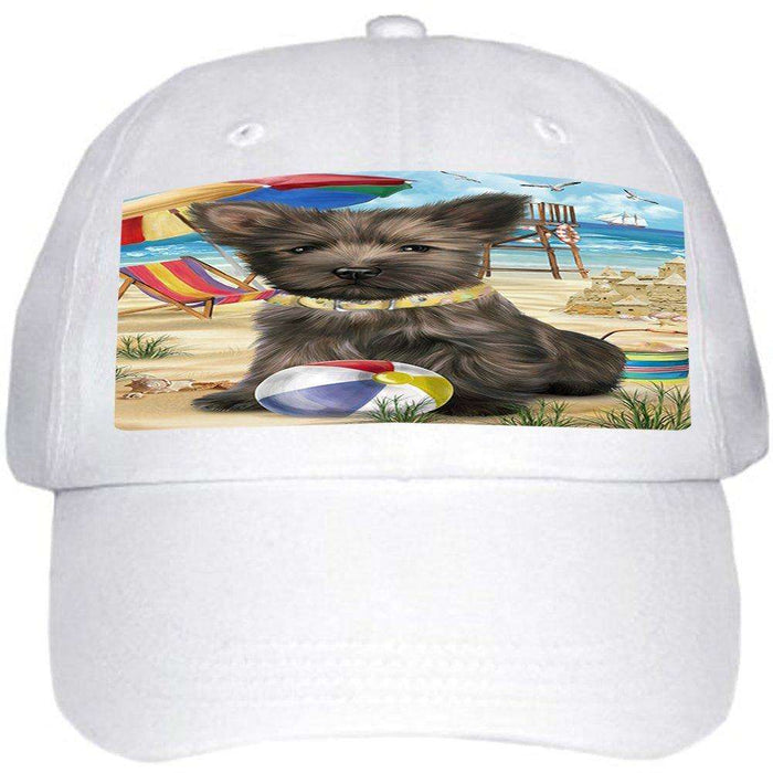 Pet Friendly Beach Cairn Terrier Dog Ball Hat Cap HAT49620