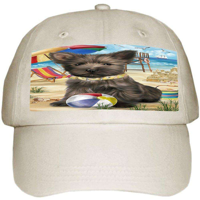 Pet Friendly Beach Cairn Terrier Dog Ball Hat Cap HAT49620