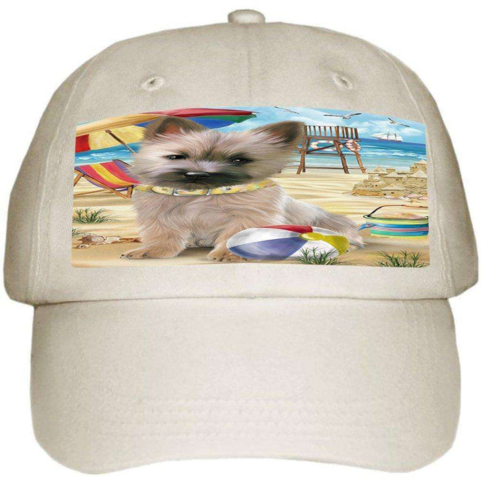Pet Friendly Beach Cairn Terrier Dog Ball Hat Cap HAT49623