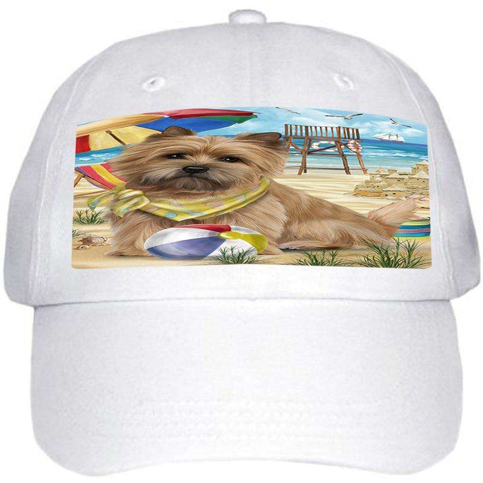 Pet Friendly Beach Cairn Terrier Dog Ball Hat Cap HAT49632