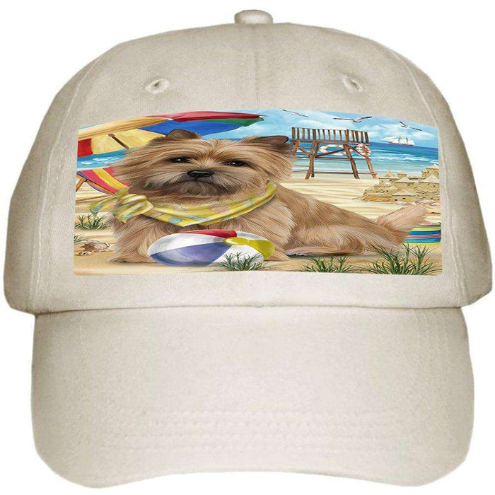 Pet Friendly Beach Cairn Terrier Dog Ball Hat Cap HAT49632