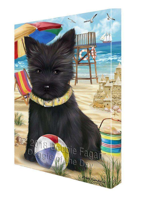 Pet Friendly Beach Cairn Terrier Dog Canvas Wall Art CVS52752