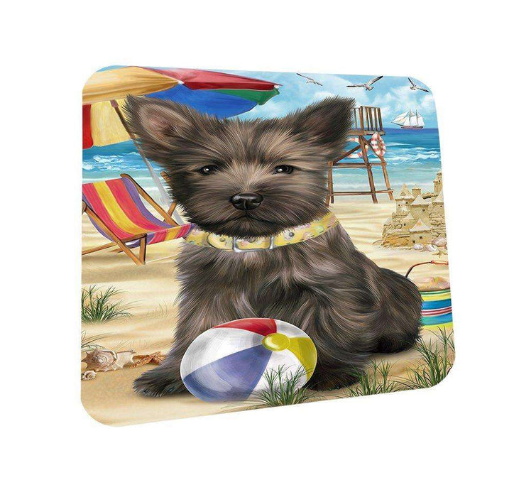Pet Friendly Beach Cairn Terrier Dog Coasters Set of 4 CST48588
