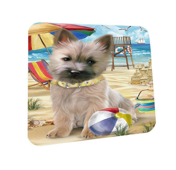 Pet Friendly Beach Cairn Terrier Dog Coasters Set of 4 CST48589
