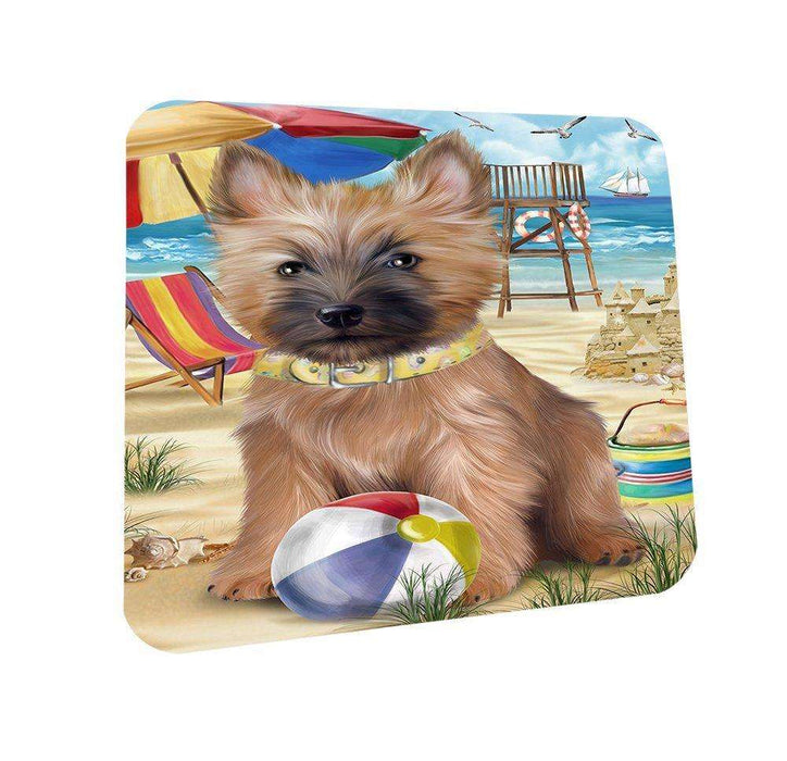Pet Friendly Beach Cairn Terrier Dog Coasters Set of 4 CST48591