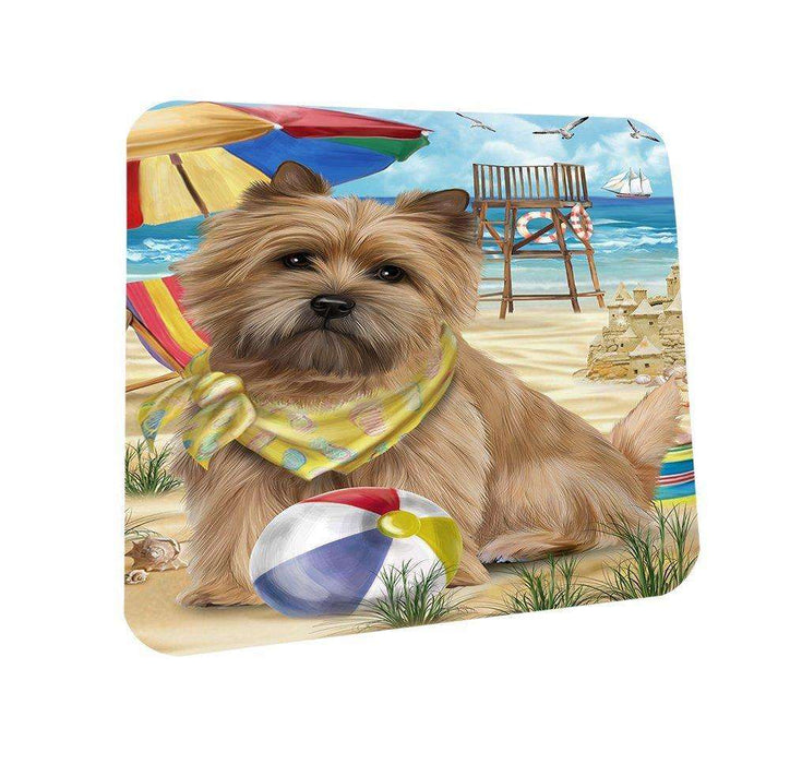 Pet Friendly Beach Cairn Terrier Dog Coasters Set of 4 CST48592