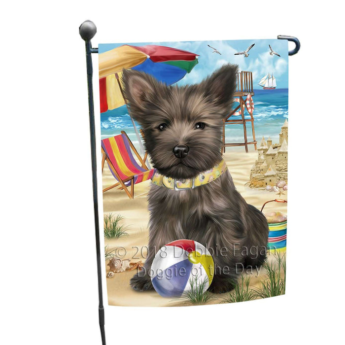 Pet Friendly Beach Cairn Terrier Dog Garden Flag GFLG48538