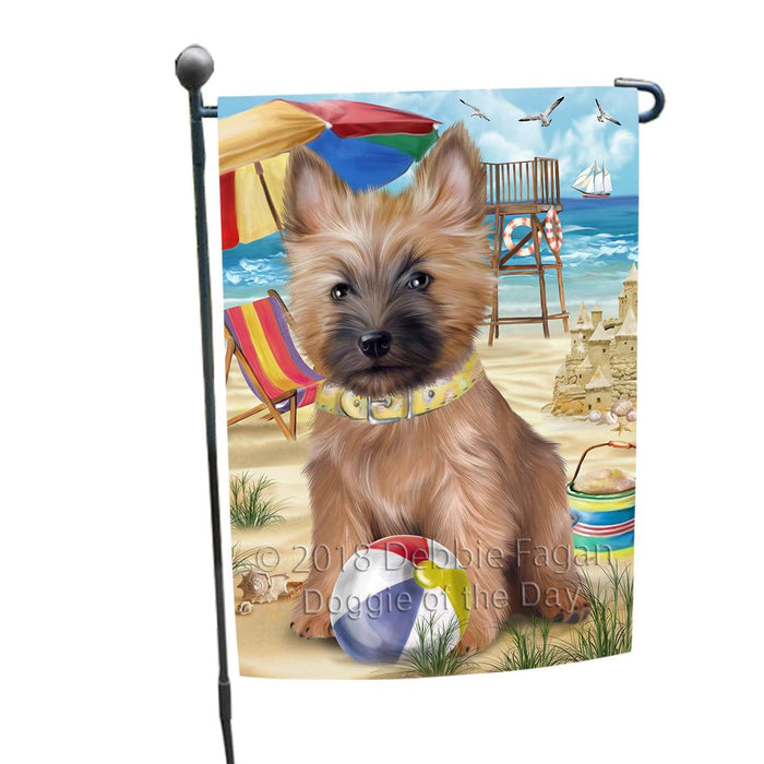Pet Friendly Beach Cairn Terrier Dog Garden Flag GFLG48541